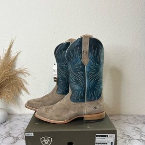 ARIAT MEN'S CIRCUIT ROCKRIDGE WESTERN BOOTS - BROAD SQUARE TOE Size 11.5 EE WIDE